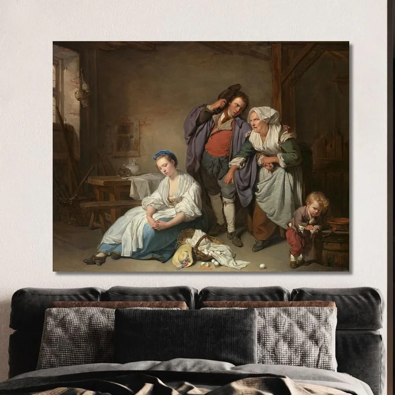 Broken Eggs Jean-Baptiste Greuze