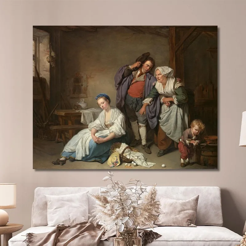 Broken Eggs Jean-Baptiste Greuze