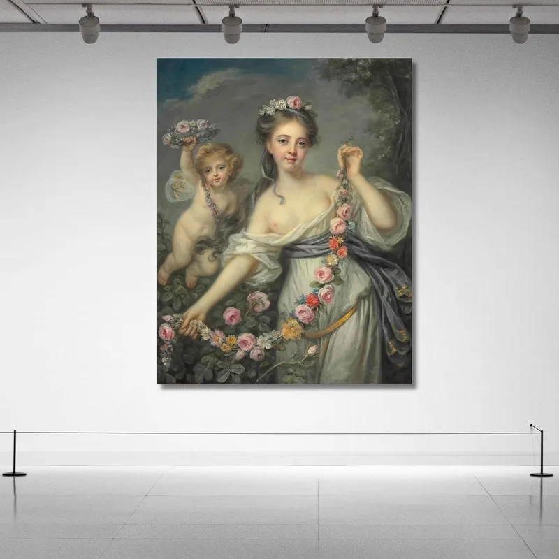 Flora And Zephyr Jean-Baptiste Greuze