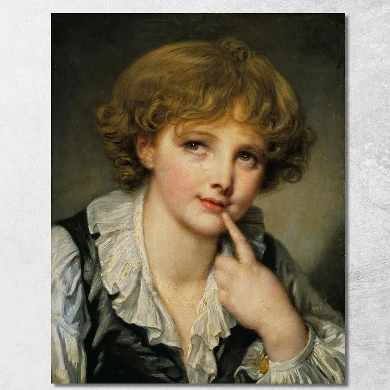Head Of A Boy Jean-Baptiste Greuze canvas print