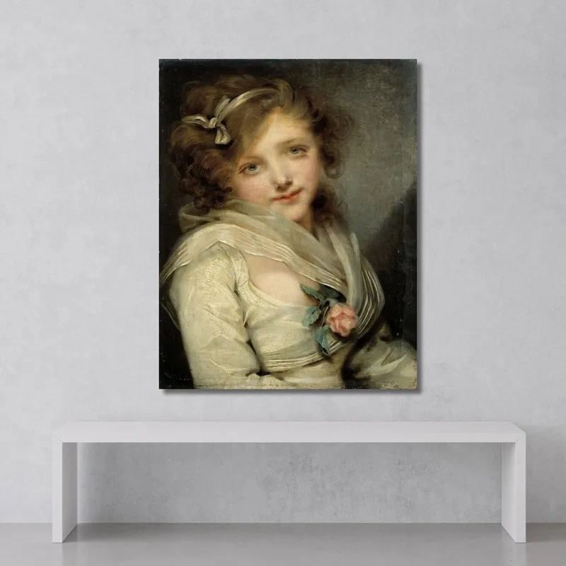 Portrait Of A Young Girl Jean-Baptiste Greuze
