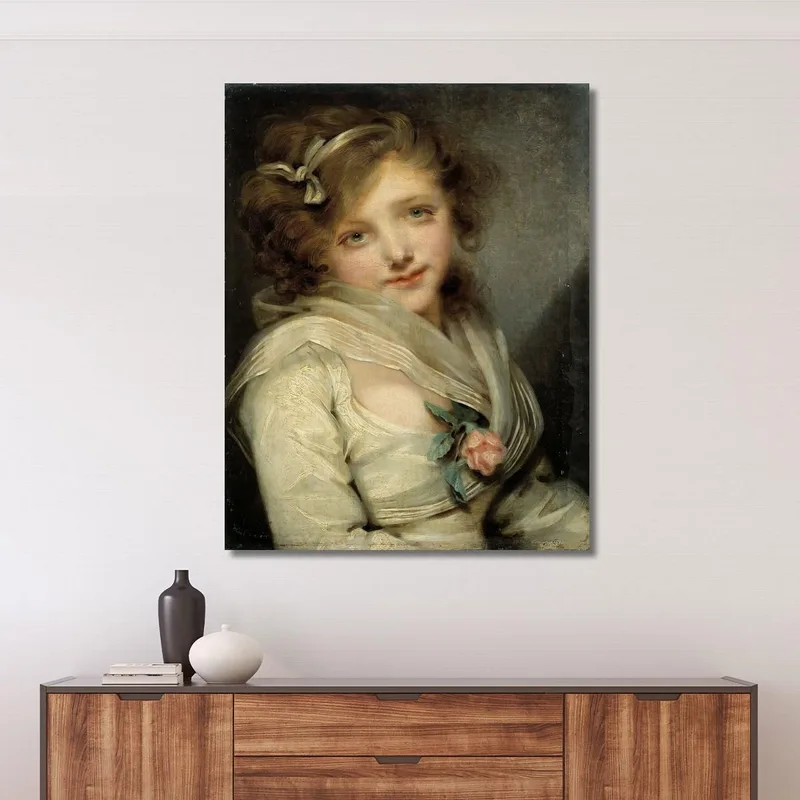 Portrait Of A Young Girl Jean-Baptiste Greuze