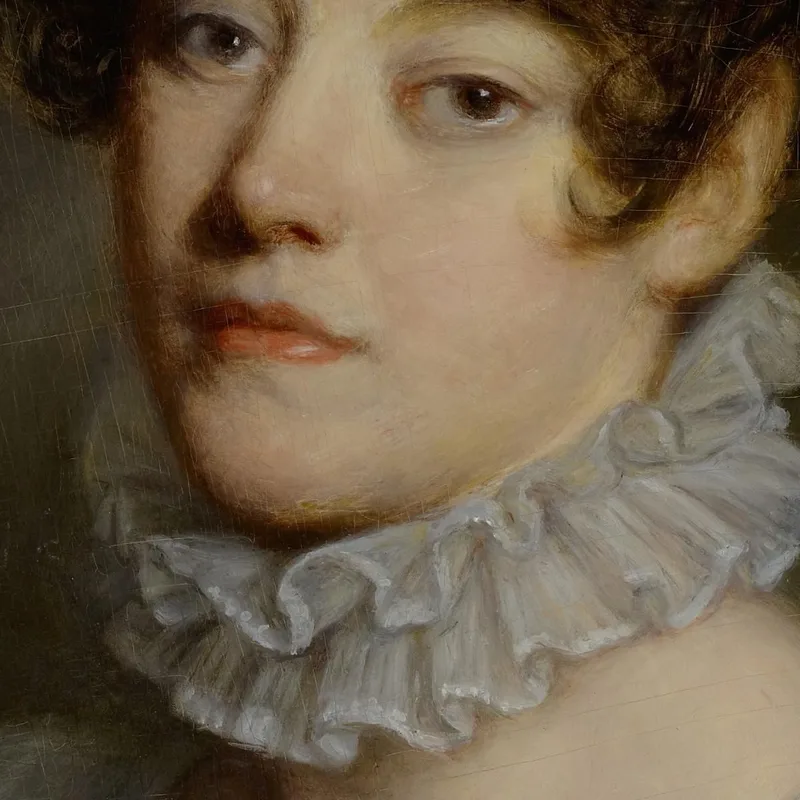 Portrait Of A Young Woman Jean-Baptiste Greuze