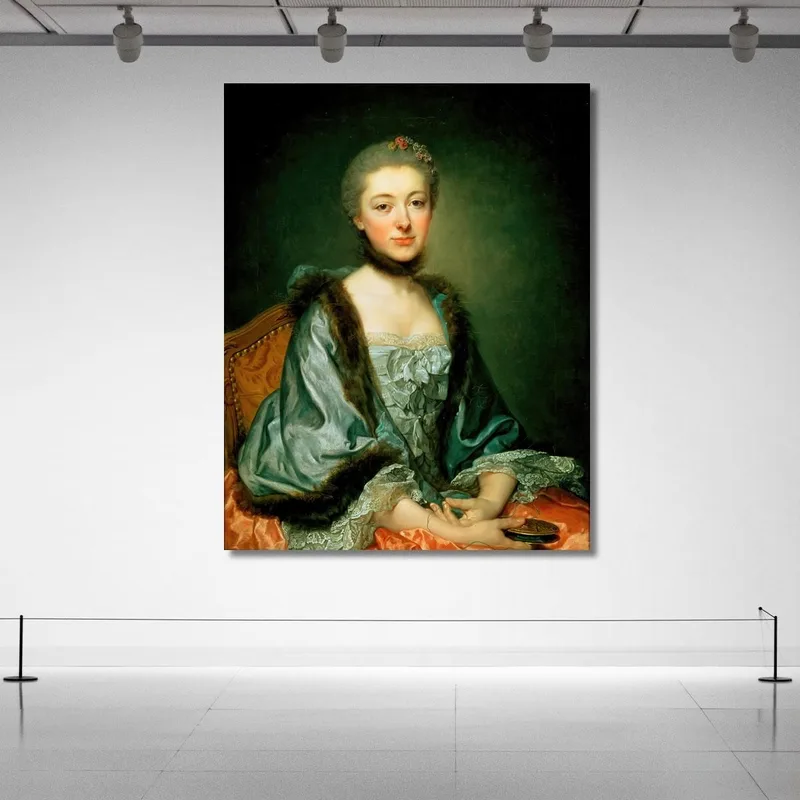 Portrait Of Marie Angelique Verany De Varennes Mme Georges Gougenot De Croissy Jean-Baptiste Greuze