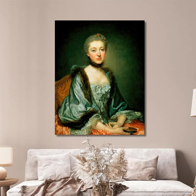 Portrait Of Marie Angelique Verany De Varennes Mme Georges Gougenot De Croissy Jean-Baptiste Greuze