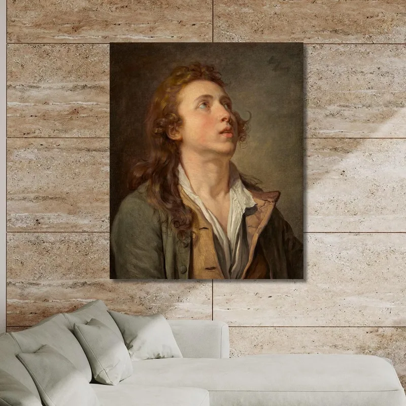 Study Of A Young Man Jean-Baptiste Greuze