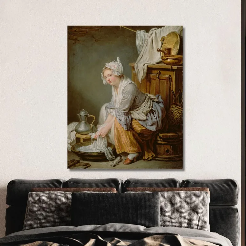 The Laundress (La Blanchisseuse) Jean-Baptiste Greuze