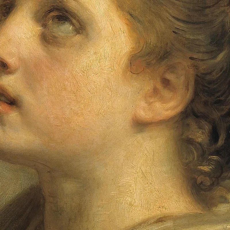 Head Of A Young Woman (Tête De Jeune Femme) Jean-Baptiste Greuze