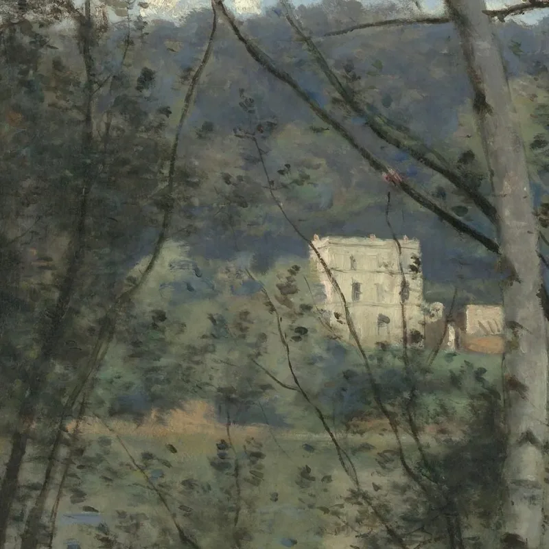 Eine Frau Sammelt Reisig In Ville-D'Avray Jean-Baptiste-Camille Corot