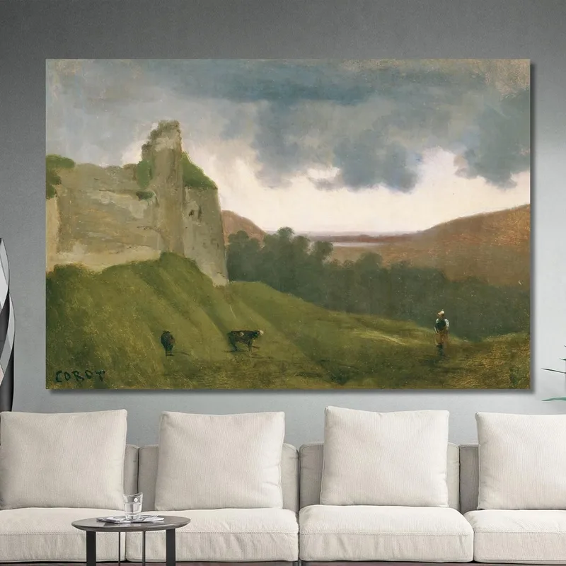Arches Castle-Ruinen Jean-Baptiste-Camille Corot
