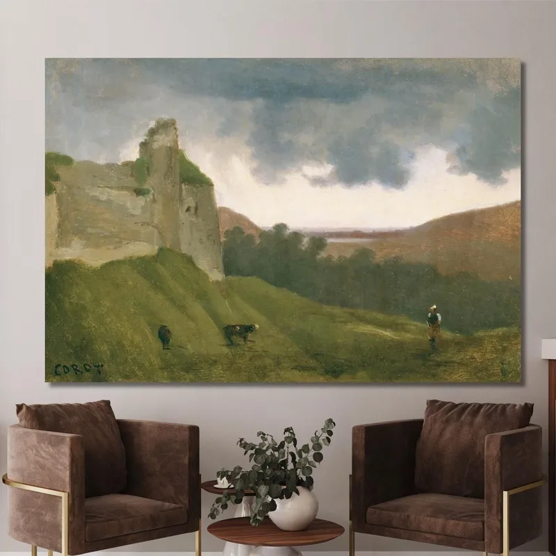 Arches Castle-Ruinen Jean-Baptiste-Camille Corot
