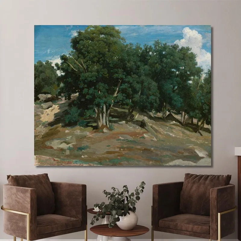 Fontainebleau Eichen In Bas-Bréau Jean-Baptiste-Camille Corot