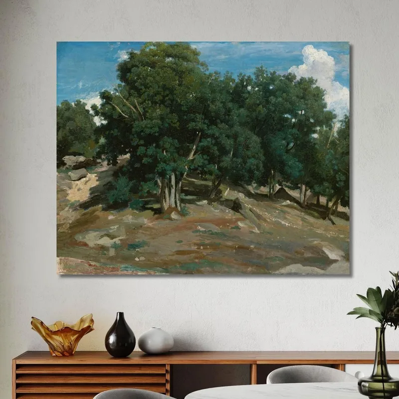 Fontainebleau Eichen In Bas-Bréau Jean-Baptiste-Camille Corot
