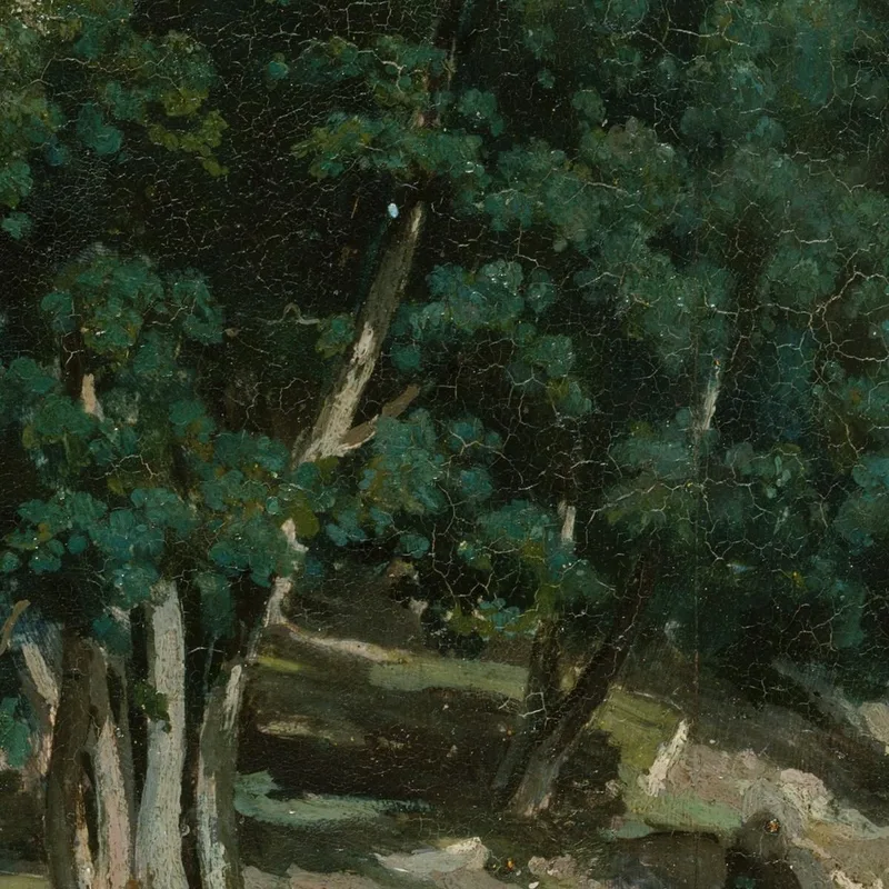 Fontainebleau Eichen In Bas-Bréau Jean-Baptiste-Camille Corot