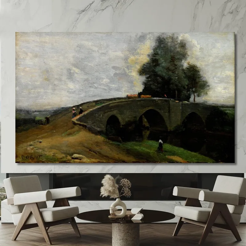 El Puente Viejo Jean-Baptiste-Camille Corot