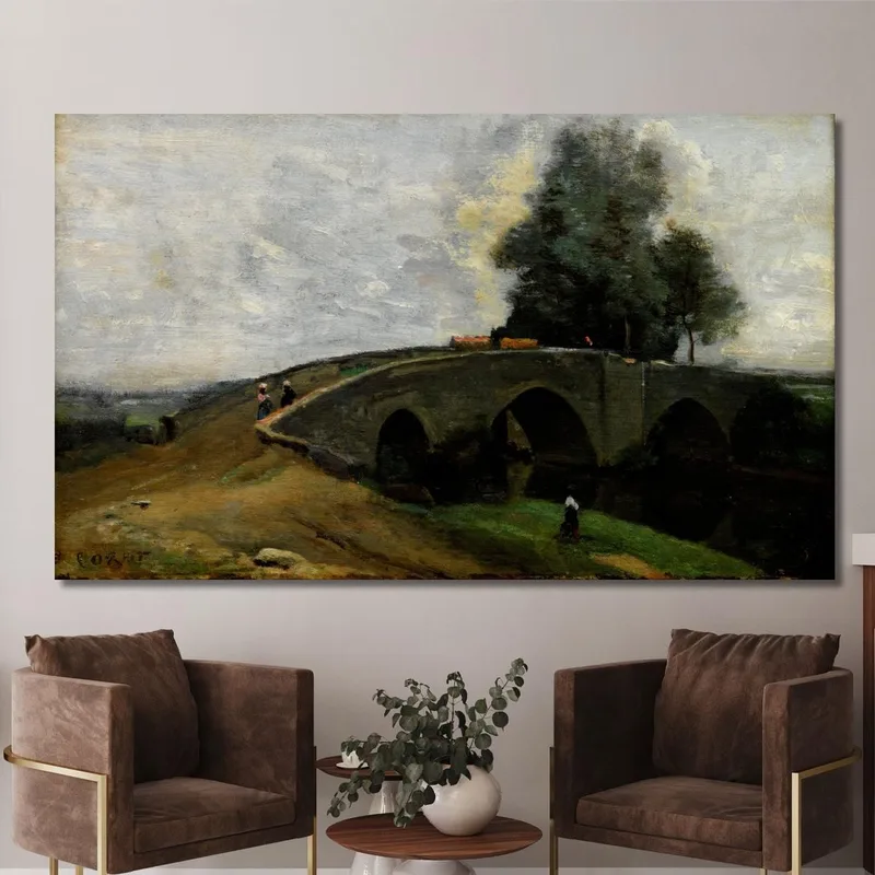 El Puente Viejo Jean-Baptiste-Camille Corot