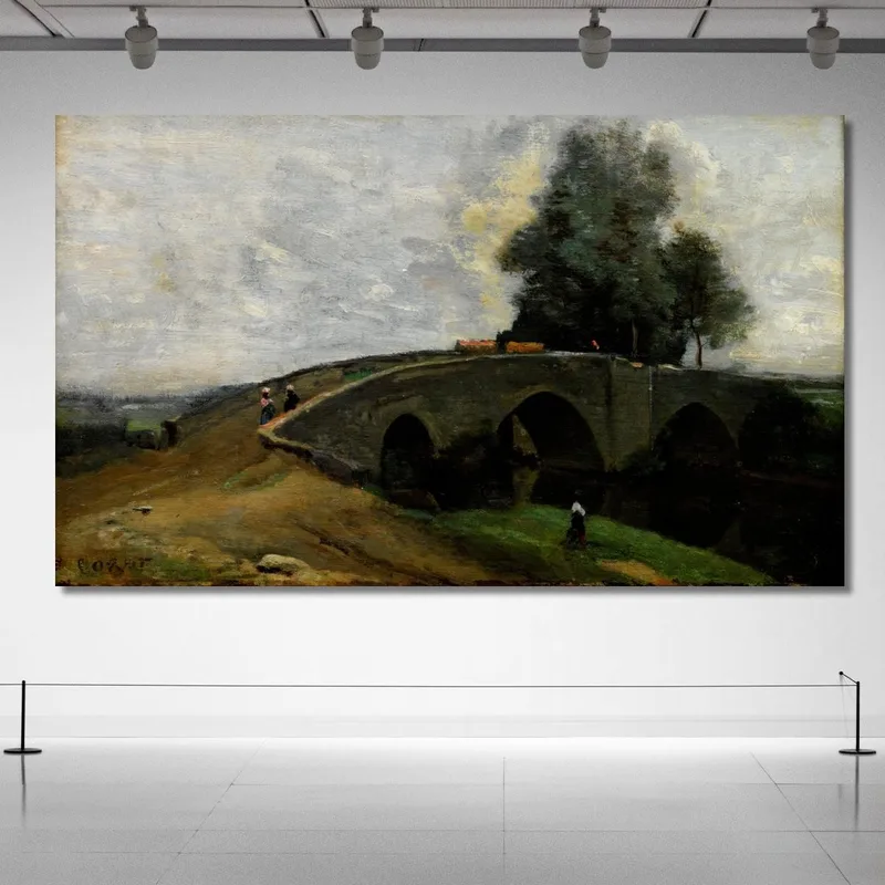 El Puente Viejo Jean-Baptiste-Camille Corot