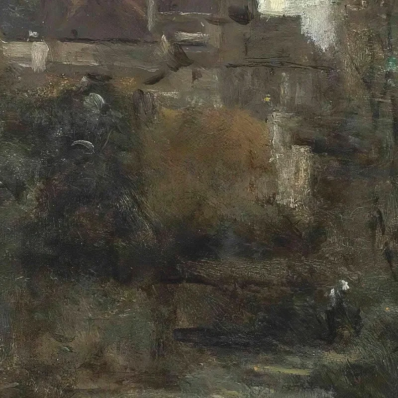 Semur El Camino De La Iglesia 2 Jean-Baptiste-Camille Corot