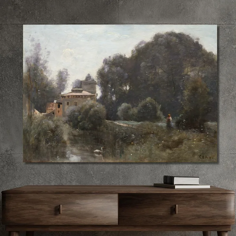 Recuerdos De Villa Borghese Jean-Baptiste-Camille Corot