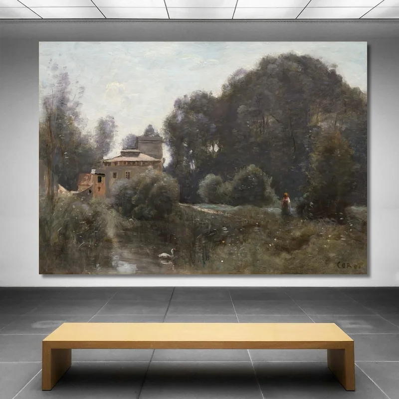 Recuerdos De Villa Borghese Jean-Baptiste-Camille Corot