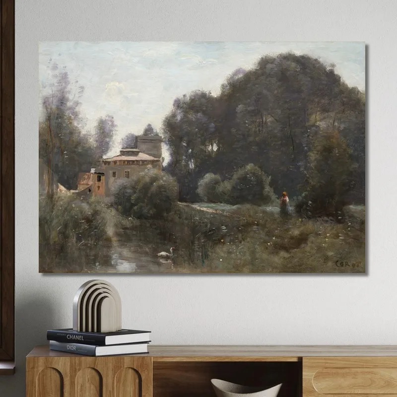 Recuerdos De Villa Borghese Jean-Baptiste-Camille Corot