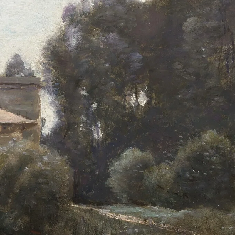 Recuerdos De Villa Borghese Jean-Baptiste-Camille Corot