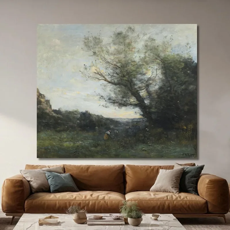 Souvenirs Aus Italien Pflücken Jean-Baptiste-Camille Corot