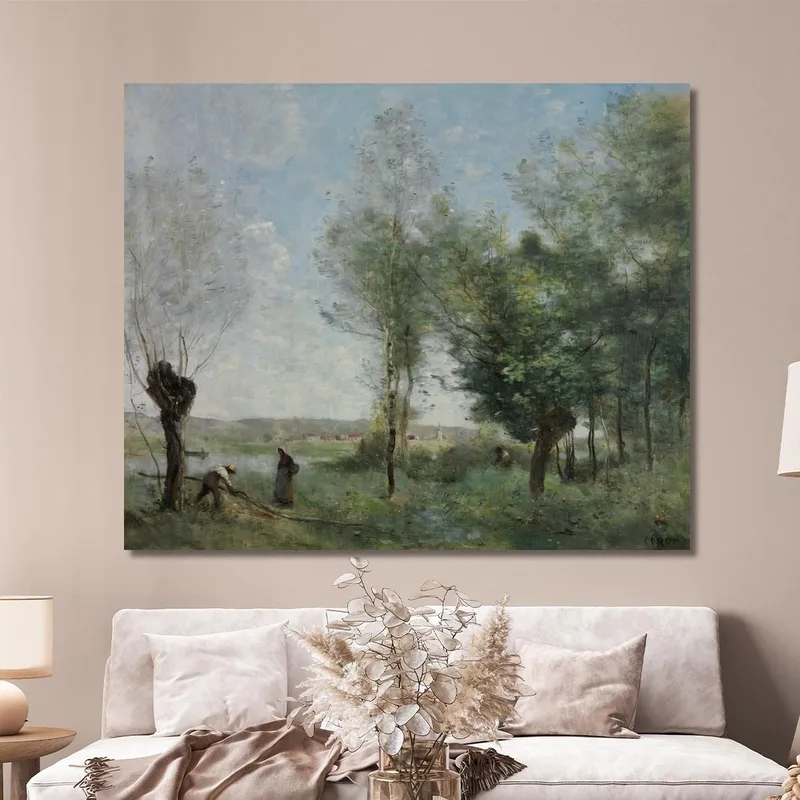 Souvenir De Coubron Jean-Baptiste-Camille Corot