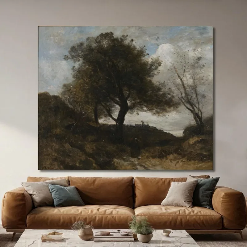 Recuerdo De Normandía Jean-Baptiste-Camille Corot