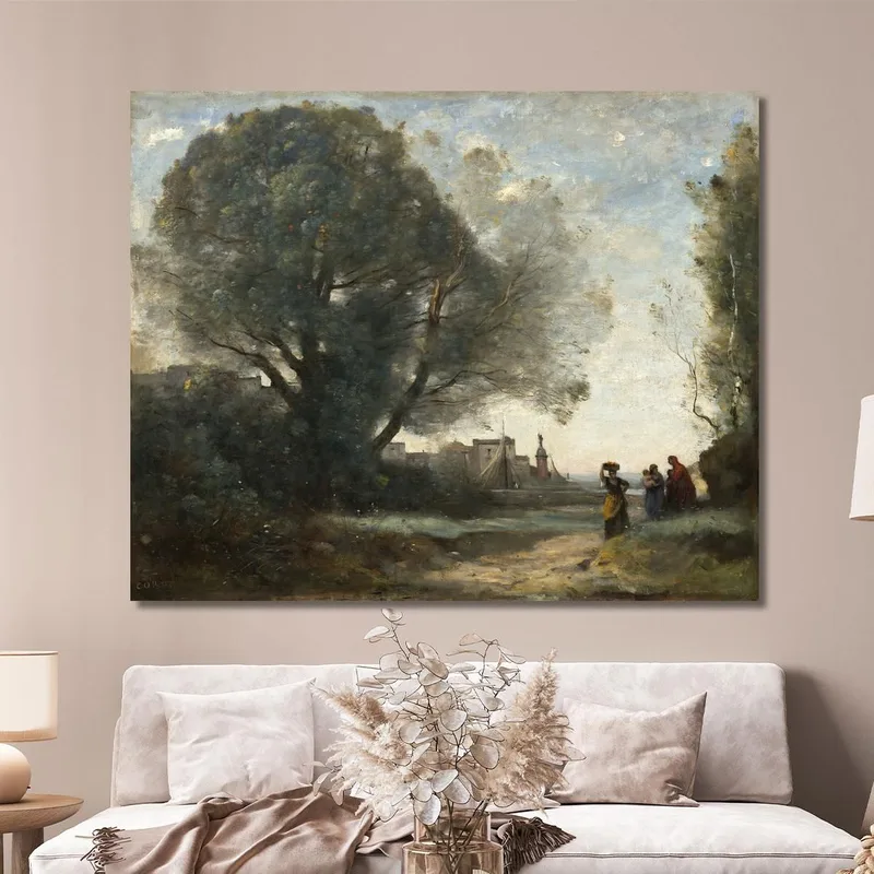 Recuerdo De Terracina Jean-Baptiste-Camille Corot