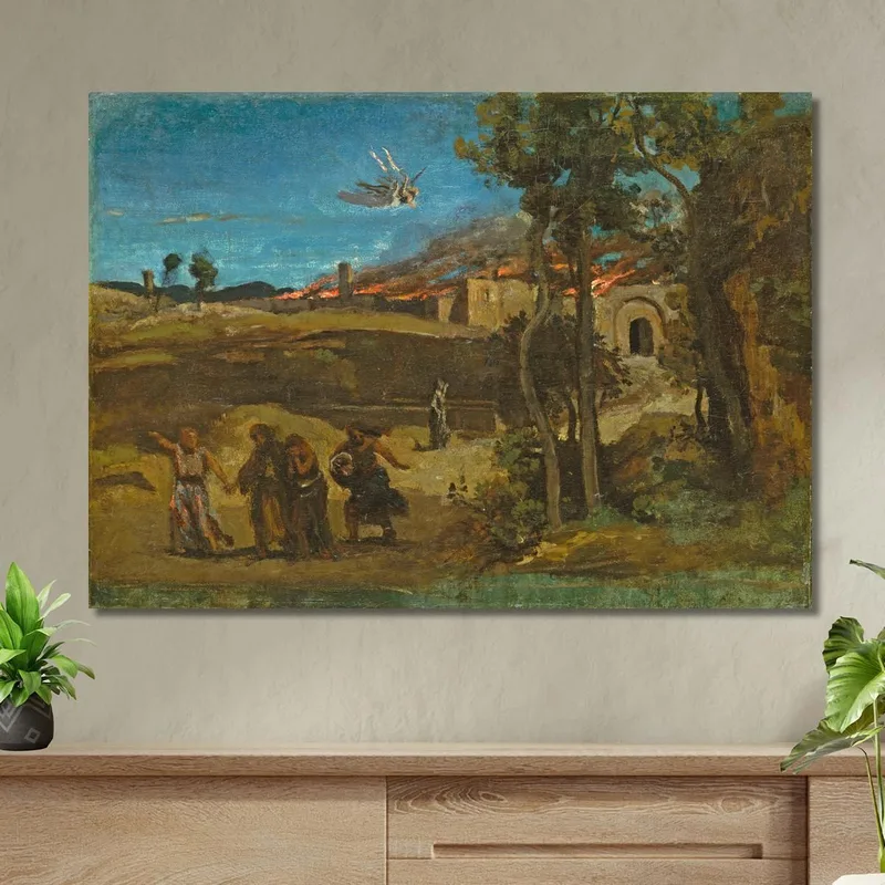 Estudio Para La Destrucción De Sodoma Jean-Baptiste-Camille Corot