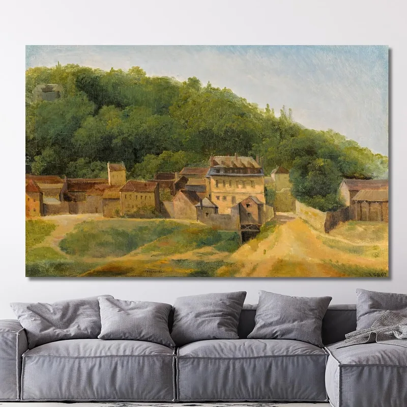 The Cabassud Houses Ville-D'Avray Jean-Baptiste-Camille Corot