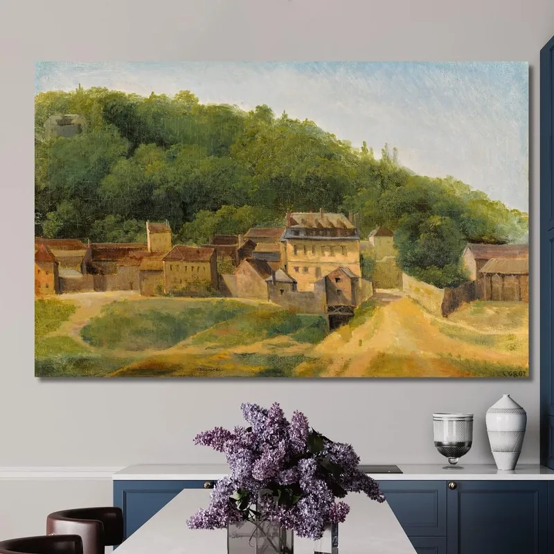 The Cabassud Houses Ville-D'Avray Jean-Baptiste-Camille Corot