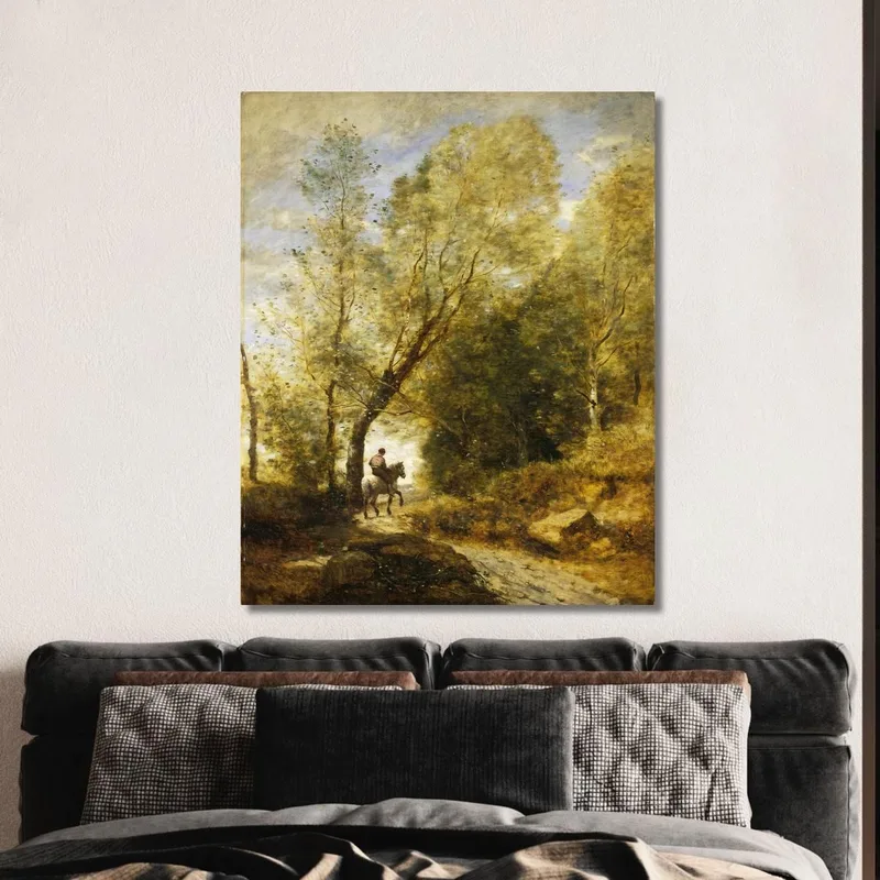 El Bosque De Coubron Jean-Baptiste-Camille Corot