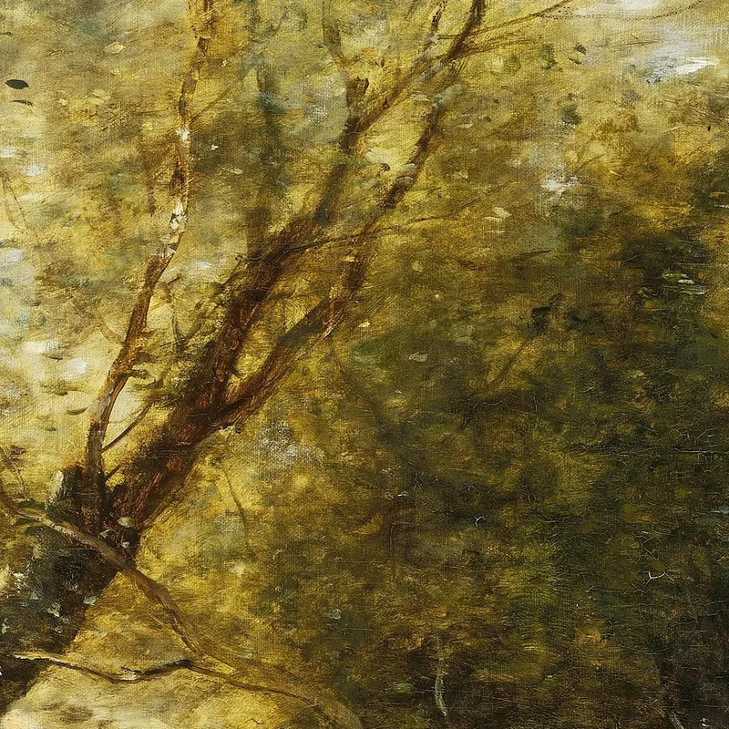 El Bosque De Coubron Jean-Baptiste-Camille Corot