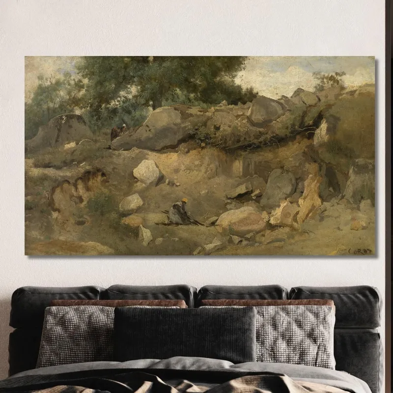 La Cantera De Chaise-Marie En Fontainebleau Jean-Baptiste-Camille Corot