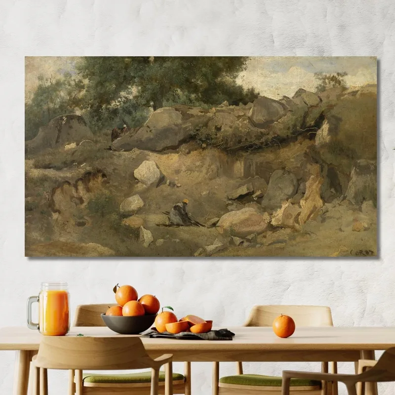 La Cantera De Chaise-Marie En Fontainebleau Jean-Baptiste-Camille Corot