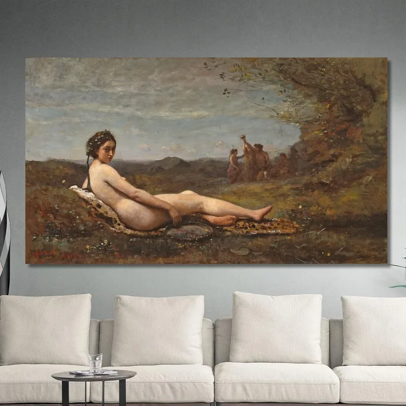 El Reposo Jean-Baptiste-Camille Corot
