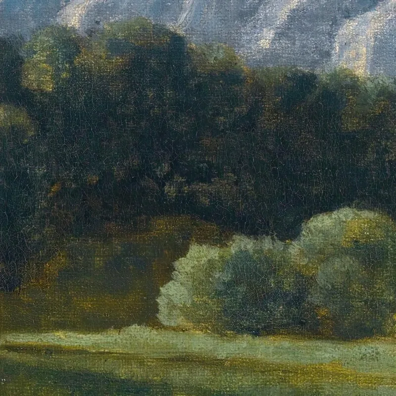 Un Lago En El Oberland Jean-Baptiste-Camille Corot