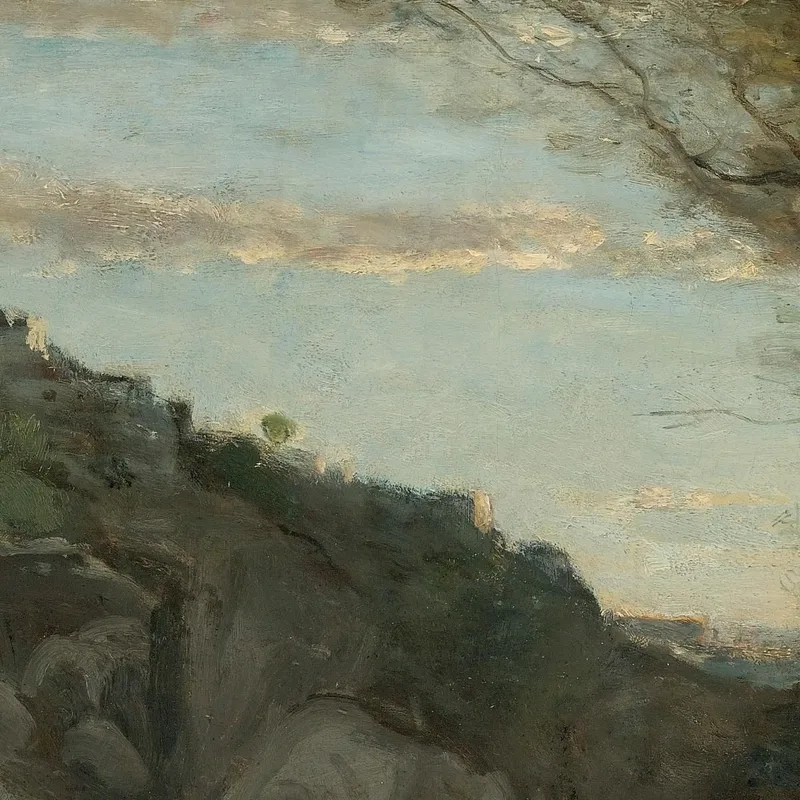 Un Torrente De Abruzos Jean-Baptiste-Camille Corot