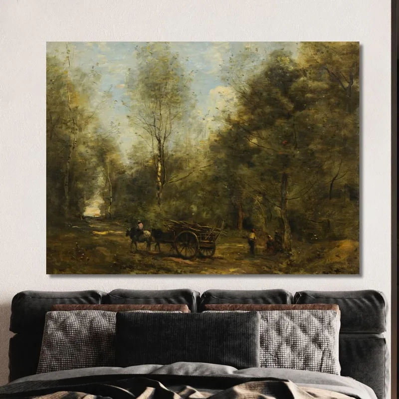 Un Callejón En El Bosque De Wagnonville Jean-Baptiste-Camille Corot