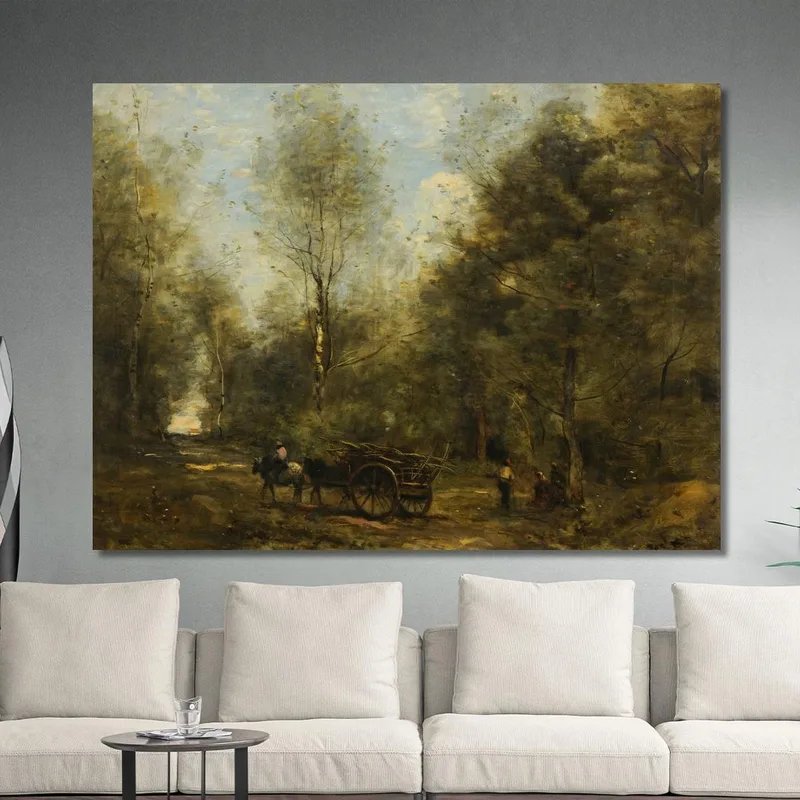 Un Callejón En El Bosque De Wagnonville Jean-Baptiste-Camille Corot