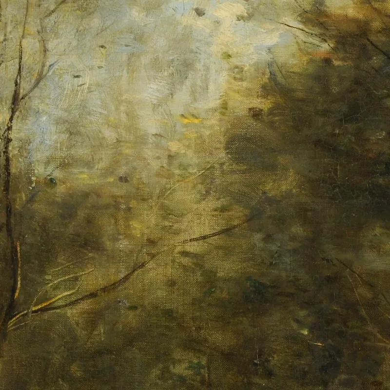 Un Callejón En El Bosque De Wagnonville Jean-Baptiste-Camille Corot