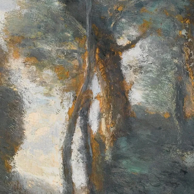 Granja De Vacas En Una Ladera Boscosa Jean-Baptiste-Camille Corot