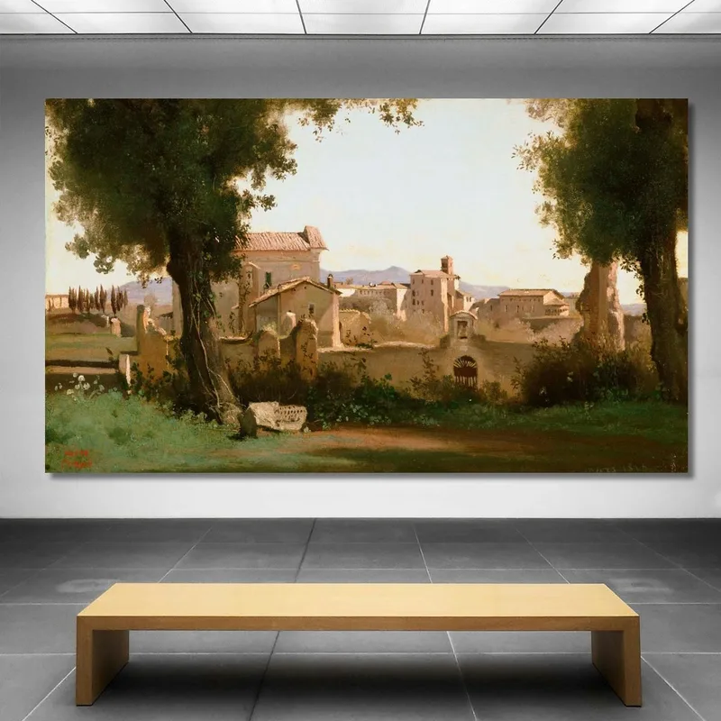 Vista Desde Los Jardines Farnese En Roma Jean-Baptiste-Camille Corot