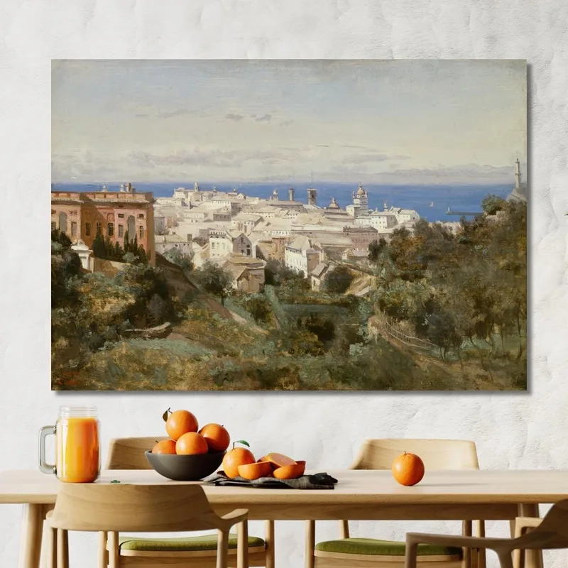 Vista De Génova Jean-Baptiste-Camille Corot