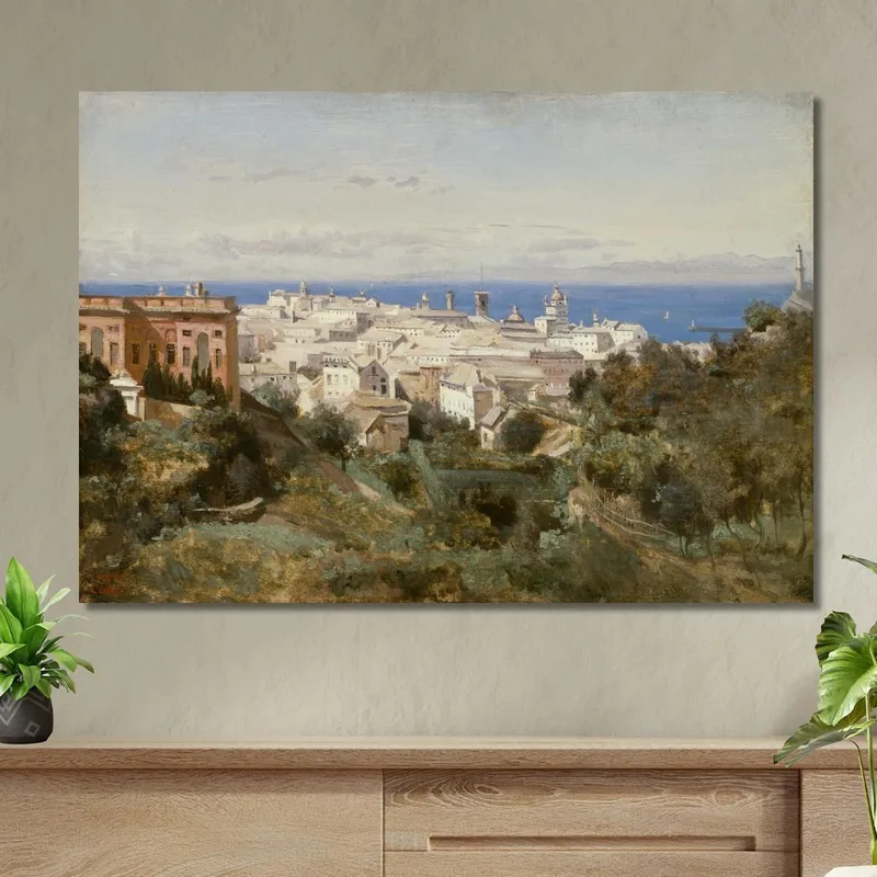 Vista De Génova Jean-Baptiste-Camille Corot