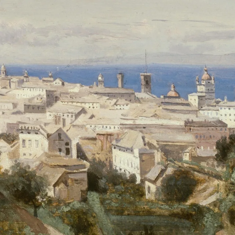 Vista De Génova Jean-Baptiste-Camille Corot