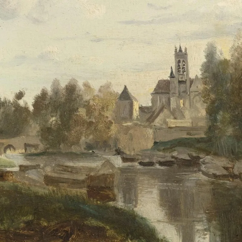 Vista De Moret-Sur-Loing Jean-Baptiste-Camille Corot