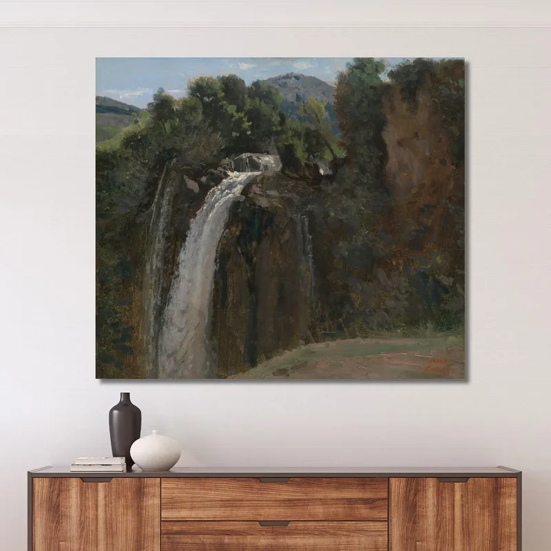 Cascada En Terni Jean-Baptiste-Camille Corot